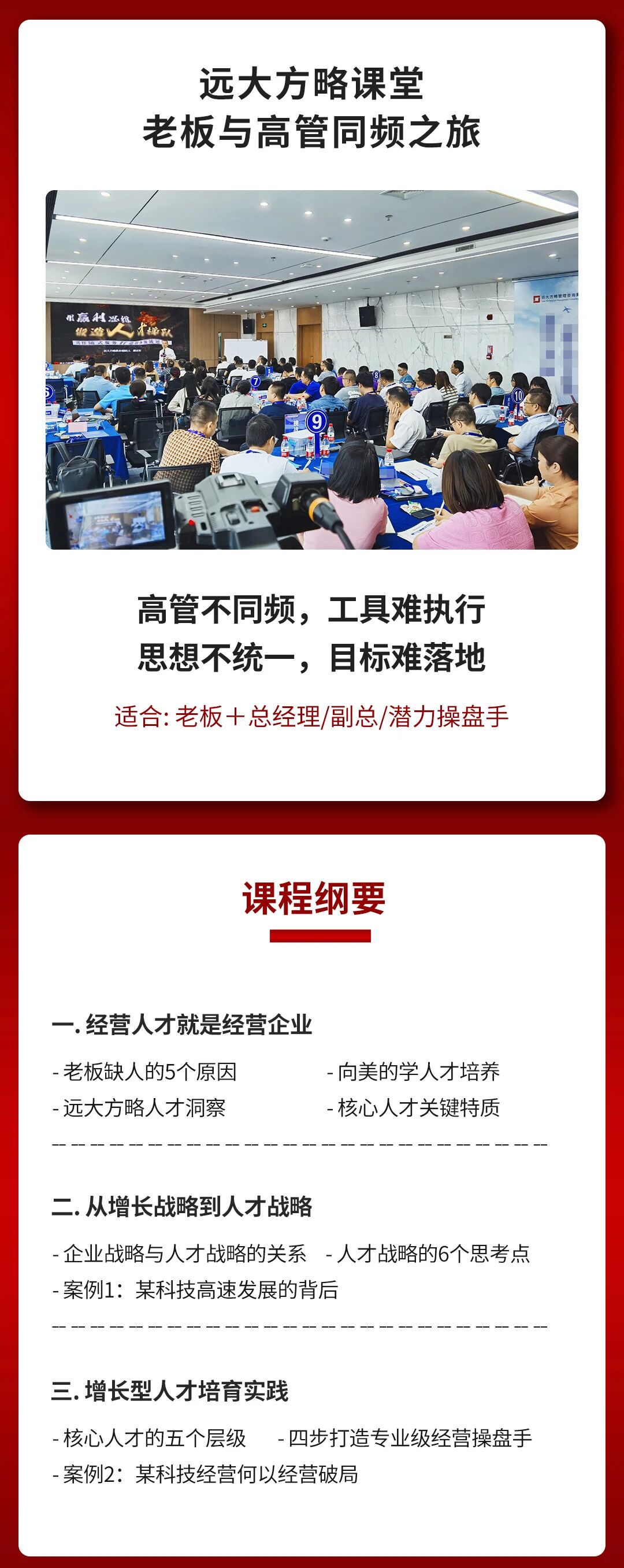 远大方略经营操盘手课程纲要